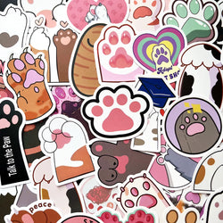 Cute Cat Paw Stickers - Laptop, Scrapbooking, School Supplies (Online Order Only)