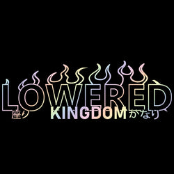 Lowered Kingdom Flame for Car Sticker Windshield Rear Window Banner JDM Graphics Stance External Accessories Vinyl Decals (ONLINE ORDER ONLY)