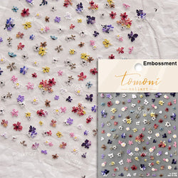 Wild Flower Oil Painting Small Variegated Daisy Peach Blossom Lavender Spring Petal Adhesive Nail Art Stickers Manicure Decals (Online Order Only)
