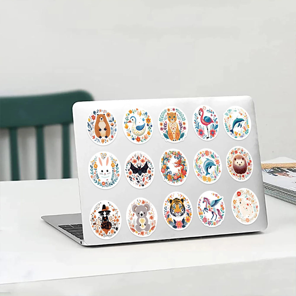 50pcs Jungle Zoo Wild Animal Stickers for Kids Boys Girl Baby Person Sticker Notebook Water Bottle Luggage Laptop Phon (ONLINE ORDER ONLY)