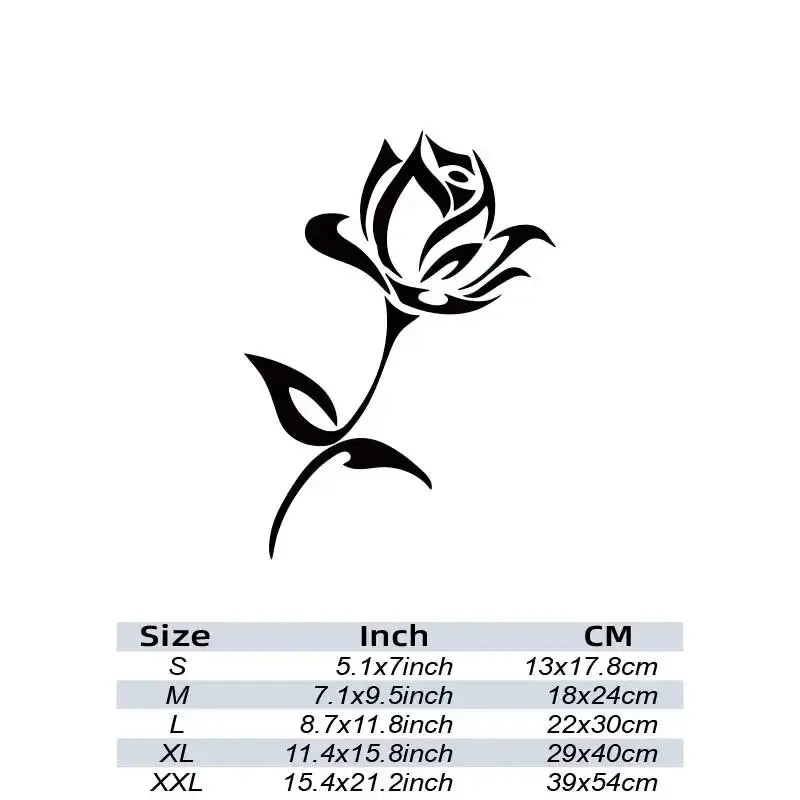 Beautiful Rose Flower Car Sticker - Enhance Your Vehicle's Look with a Waterproof Vinyl Decal! (ONLINE ORDER ONLY)