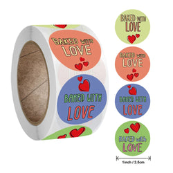 500pcs/roll Handmade with Love Letter Stickers Thank You Stickers Labels Wedding Box Gift Packing Decoration Stationery Stickers (ONLINE ORDER ONLY)