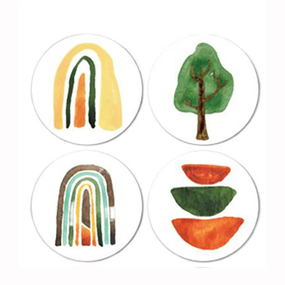 100-500pcs Cartoon Animal Children Sticker Label Thank You Cute Toy Game Sticker DIY Gift Sealing Label Decoration Supplies (Online Order Only)