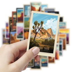 10/30/50pcs Cute Cartoon World Landmarks Aesthetic Poster Stickers  Decals Notebook Skateboard Laptop Phone Decoration Sticker (Online Order Only)