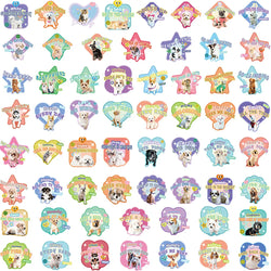 10/30/60/120PCS Cute Pet Dog Cat Stickers Cartoon Decals DIY Waterproof Scrapbook Phone Suitcase Skateboard Fridge Graffiti Toys (ONLINE ORDER ONLY)