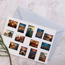 50pcs Cartoon Aesthetic World City Landmarks Stickers Vintage Travel Landmark Scenery Decals Graffiti DIY Suitcase Sticker (ONLINE ORDER ONLY)