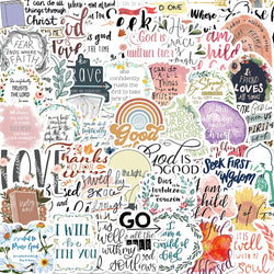 Jesus Graffiti Stickers Bible Verse Faith Decals for Water Bottles Laptop Phone Refrigerator (ONLINE ORDER ONLY)
