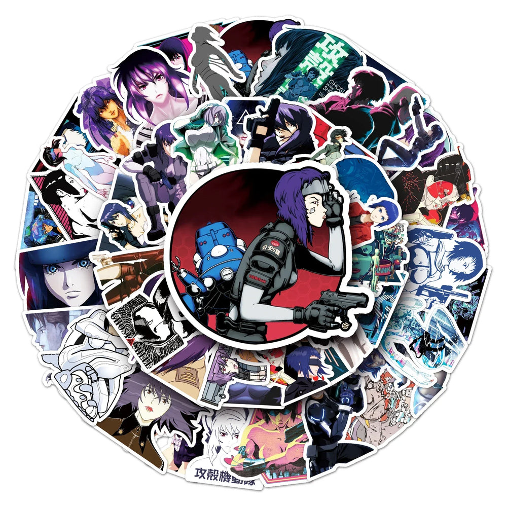 50Pcs Female Police Officer Cartoon Waterproof Vinyl Stickers (ONLINE ORDER ONLY)