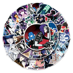 50Pcs Female Police Officer Cartoon Waterproof Vinyl Stickers (ONLINE ORDER ONLY)