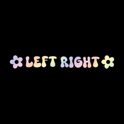 Left & Right Sticker for Car Interior Rearview Mirror Decoration Fashion Sticker High Quality Waterproof Vinyl Decals (ONLINE ORDER ONLY)