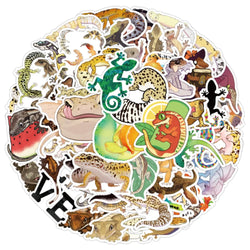 10/50Pcs Funny Animal Gecko Lizard Stickers for Skateboard Gift Box Bicycle Computer Notebook Car Decal Children's Toys (Online Order Only)