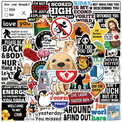 50pcs Funny Cat Meme Stickers for Phone, Scrapbook, Skateboard, Suitcase, Refrigerator, Graffiti (Online Order Only)