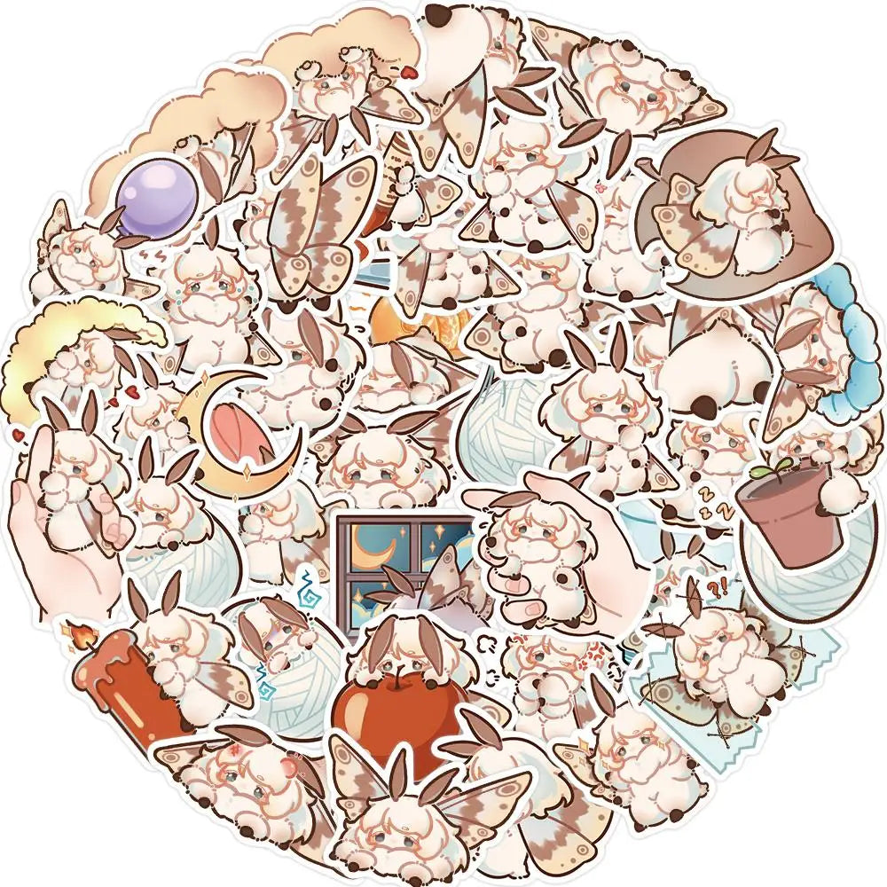 10/20/40pcs Moth Park Lolo Stickers Decals Cartoon Graffiti DIY  Notebook Luggage Wall Decoration PVC Sticker (Online Order Only)