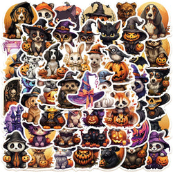 Halloween Horror Animal Stickers Waterproof Graffiti Decoration 10/30/50pcs (Online Order Only)
