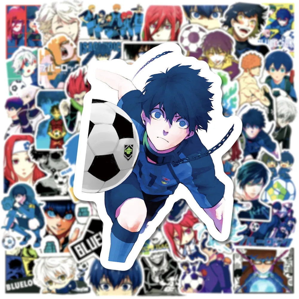 Bluelock Cartoon Football Stickers for Luggage, Laptop, Guitar, Bike, Skateboard (Online Order Only)