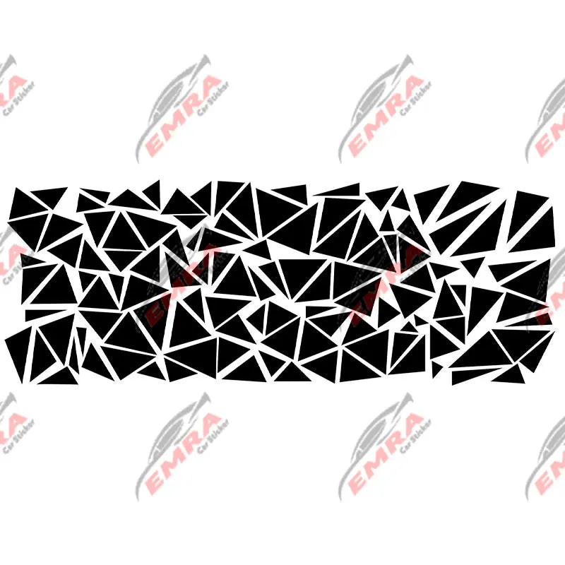 Triangle Car Sticker Decoration Side External Accessories Camouflage Kit Wrap Camo Tuning Styling Waterproof Vinyl Decals (ONLINE ORDER ONLY)
