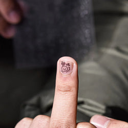 Worker's Speech Chinese Characters Abstract Comics Vivid Patterns Adhesive Nail Art Stickers Satirical Writing Manicure Decals (Online Order Only)