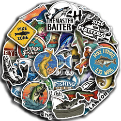 50PCS Cute Fish Animals Graffiti Stickers Skateboard Phone Laptop Waterproof Cool Cartoon DIY Sticker Decals Toy (Online Order Only)