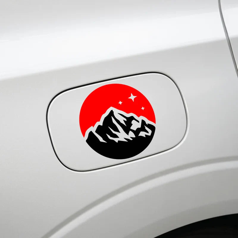 Snow Mountain Stickers,mountain&sky with stars,High quality for cars trucks motorcycles &laptops! (ONLINE ORDER ONLY)