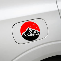 Snow Mountain Stickers,mountain&sky with stars,High quality for cars trucks motorcycles &laptops! (ONLINE ORDER ONLY)