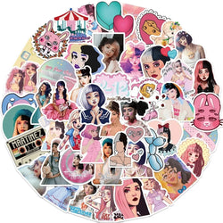 10/50PCS Singer Melanie Martinez Stickers Cartoon Decals DIY Scrapbook Album Suitcase Laptop Fridge Car Wall Sticker Kids Toy (Online Order Only)