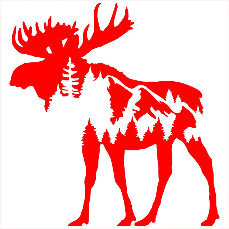 Mountain Moose For Car Sticker Pacific Northwest Stickers Accessories Decorations Window Die Cutting Vinyl Decals (ONLINE ORDER ONLY)