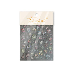 Colorful Fireworks Burst Hot Stamping Process Laser Pink Bright Romantic Self Adhesive Nail Art Stickers Chic Manicure Decals (ONLINE ORDER ONLY)