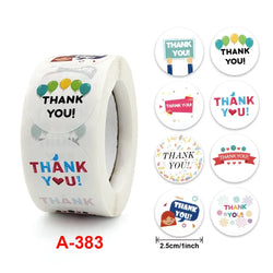 50-500pcs Cute Cartoon Cat Paw Thank You Stickers For Party Gift Decoration Packaging Label Reward Children Stationery Sticker (ONLINE ORDER ONLY)