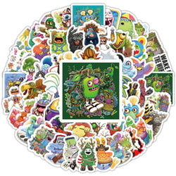 10/30/50/100pcs Game My Singing Monster Anime Stickers Decals Laptop Phone Notebook Guitar Skateboard Cool Waterproof Sticker (ONLINE ORDER ONLY)