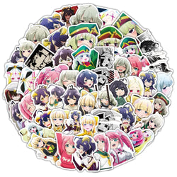 10/30/50PCS Gushing over Magical Girls Stickers Anime Decals Scrapbook Luggage Laptop Guitar Car Bike Skateboard Cartoon Sticker (Online Order Only)