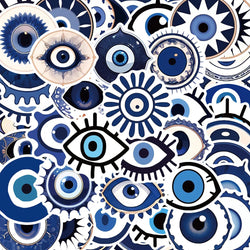 Gothic Evil Eye Stickers Waterproof Decals for Skateboard, Motorcycle, Phone, Car - 10/30/50pcs (ONLINE ORDER ONLY)