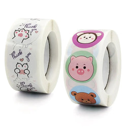 50-500PCS Cute Cartoon Reward Stickers Children Girl Gift Scrapbook Decoration Label 1Inch Handmade DIY Cartoon Toy Stickers (ONLINE ORDER ONLY)