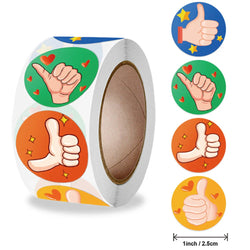 100-500pcs Kids Cute Cartoon Animals Praise Stickers 1Inch Labels for Children Teaching Toy Gift Card Party Packaging Wrapping (Online Order Only)
