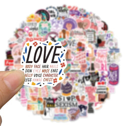 10/30/50/100PCS Feminist Supporting Women Sticker Packs (ONLINE ORDER ONLY)