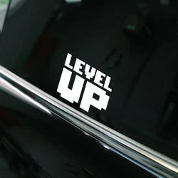 “LEVEL UP”Pixel style Stickers，CUTE&FUNNY Stickers for Pixel Style lover.For cars trucks motorcycles and laptops! (ONLINE ORDER ONLY)
