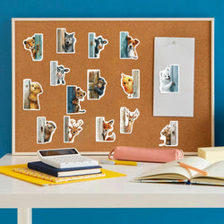 50PCS The Animal At The Door Stickers Aesthetic PVC Children Decoration Sticker For Sketchbook Scrapbook  Kids Classic Toys (Online Order Only)