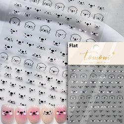 Worker's Speech Chinese Characters Abstract Comics Vivid Patterns Adhesive Nail Art Stickers Satirical Writing Manicure Decals (Online Order Only)