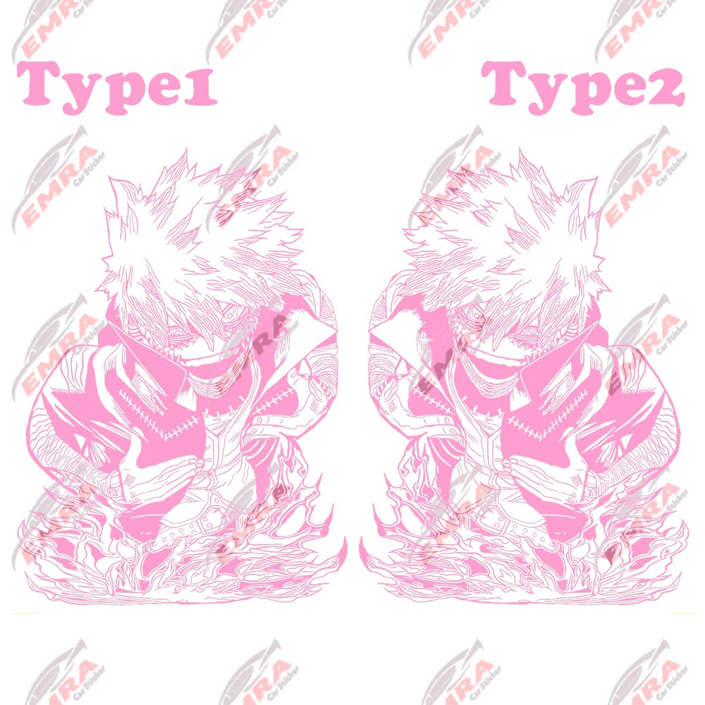 1PCS Large Anime Sticker For Car Hoor Hood External Accessories Die Cutting Waterproof Suntan Prevention Vinyl Decals (ONLINE ORDER ONLY)