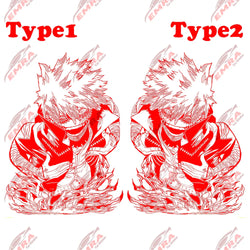 1PCS Large Anime Sticker For Car Hoor Hood External Accessories Die Cutting Waterproof Suntan Prevention Vinyl Decals (ONLINE ORDER ONLY)
