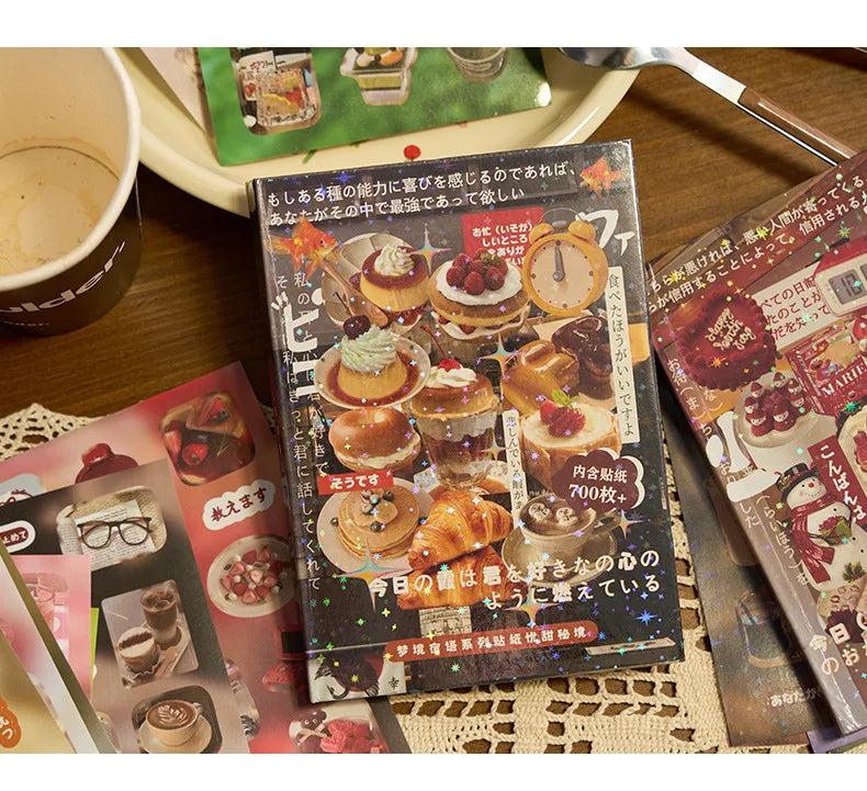 20 Pages Dream Language Series Cut Film Sticker Book Y2K Sticker Journal Handbook Scrapbooking Kawaii Decoration Sticker Gift (ONLINE ORDER ONLY)