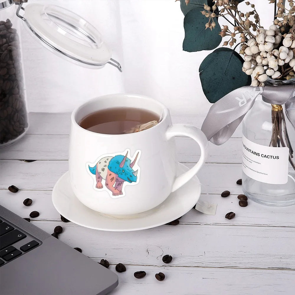 50/110Pcs Cute Cartoon Dinosaur Series Tyrannosaurus Rex Children's Graffiti Stickers Luggage Skateboard Computer DIY Stickers (ONLINE ORDER ONLY)