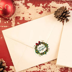 100-500pcs Round Adhesive Christmas Stickers Merry Christmas Labels Sticker Small Business Gift Package Box Stickers Decor (ONLINE ORDER ONLY)