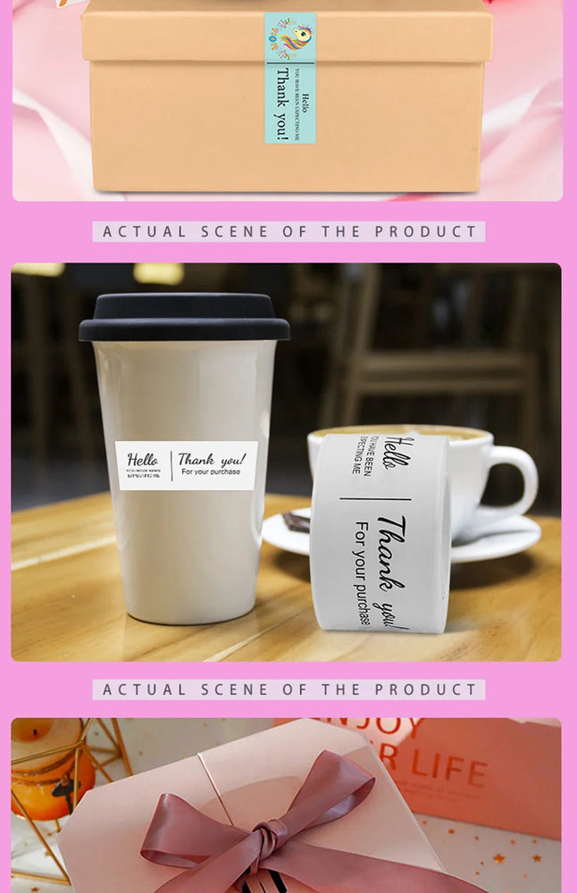 120pcs This Package Nice To Meet You Too Sticker Thank You Small Business Handmade Merchandise Decoration  Seal Label (ONLINE ORDER ONLY)