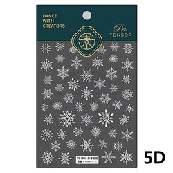 Bowknot Glove Socks Elk House Gingerbread Man Self Adhesive Nail Art Stickers Snowflake Christmas Tree Rhinestone Manicure Decal (Online Order Only)