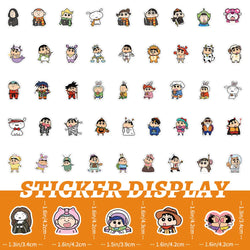 10/30/50/100PCS Cute Crayon Shin-chan Cartoon Stickers Funny Anime Graffiti DIY Luggage Laptop Phone Guitar Car Bike Kids Toy (ONLINE ORDER ONLY)