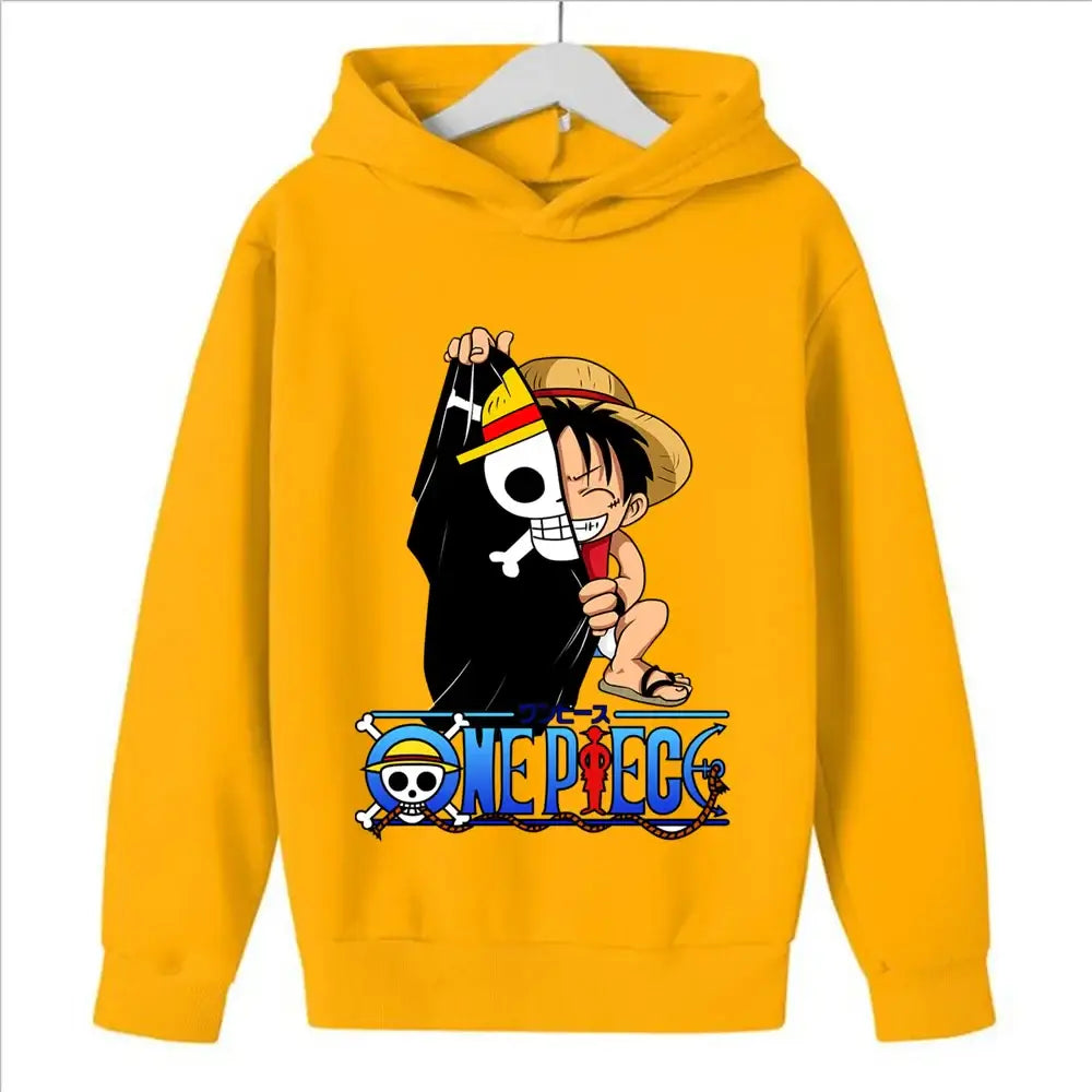 One Piece Hoodies Kids 2025 Luffy Pullover Cosplay (ONLINE ORDER ONLY)
