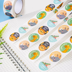 100-500pcs Reward Stickers Motivational Stickers For Kids For School Reward Students Teachers Cute Animals Stickers Labels (ONLINE ORDER ONLY)
