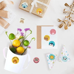 500pcs Reward Encouraging Motivational Phrases Animal Sticker Kindergarten School Students Child Teacher Cartoon Cute Sticker (ONLINE ORDER ONLY)