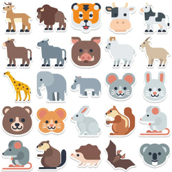 10/52Pcs Cute Cartoon Animal Stickers Motorcycle Luggage Guitar Skateboard Cool Graffiti Sticker for Kid Decal Toys Gift (ONLINE ORDER ONLY)