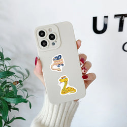 100-500pcs Cute Cartoon Snake Stickers for Laptop Phone Stationery Cup Scrapbook DIY Animals Kids Reward Sealing Label Sticker (ONLINE ORDER ONLY)